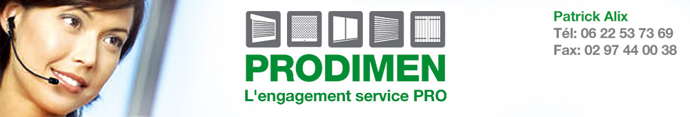 PRODIMEN entreprise de négoce en menuiseries et fermetures pour professionnels à Plescop près de Vannes Morbihan 56 bretagne